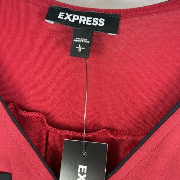 Express Zip Front Piped Hudson Tank Top L - Picture 4 of 5